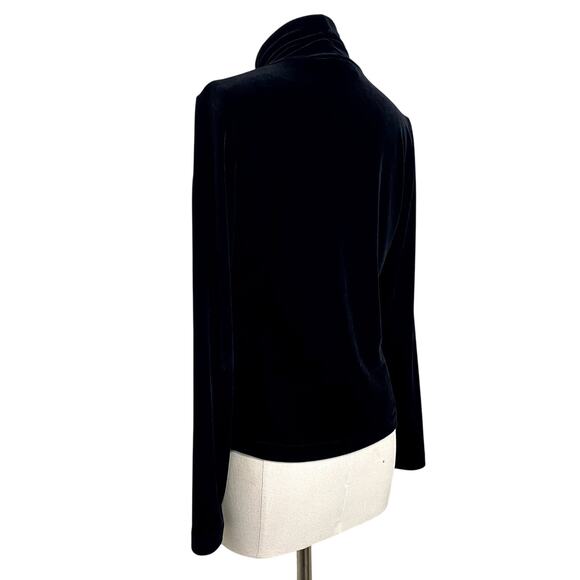 Vintage Sno Skins Chic Velvet 90's Grunge Gothic Minimalist Turtle Neck - Picture 12 of 16